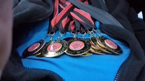AKP 7 gold , 1 silver and 1 bronze